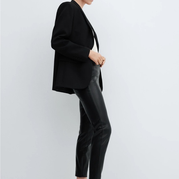 Leather leggings (Mango)-brand new - Picture 1 of 3